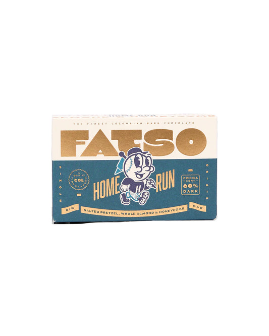 Home Run, Honeycomb, Salted Pretzel & Almond Fatso Chocolate, 150gr
